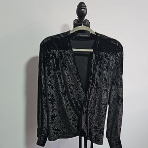 Black Velvet Blazer